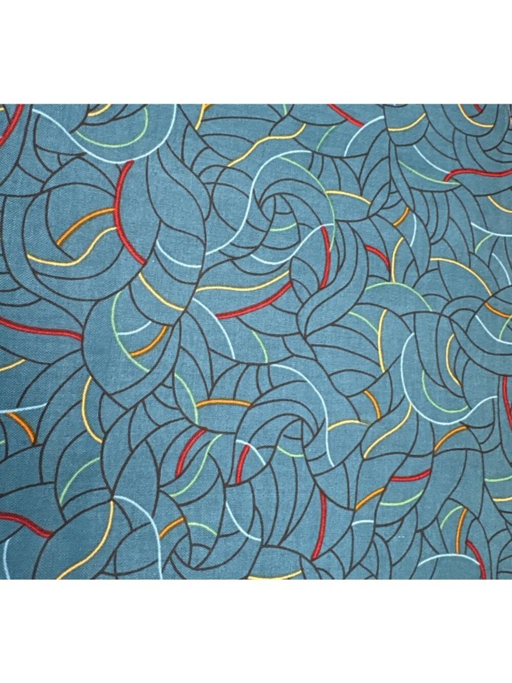 P&B Textiles Close To Home Cotton Fabric 24" x 44" Geometric Blue